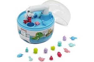 YANPOAKE Mini Claw Machine Toys for Kids & Adults with Mini Dinosaur Figures Prizes, Stuff Things that Actually Work, Mini Arcade Game Miniature Novelty Toys for 3+ Year Old Boys & Girls