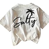 RoseSeek Women's Hawaiian Shirts Tropical Graphic Tees Crewneck Short Sleeve Vacation Summer T Shirt