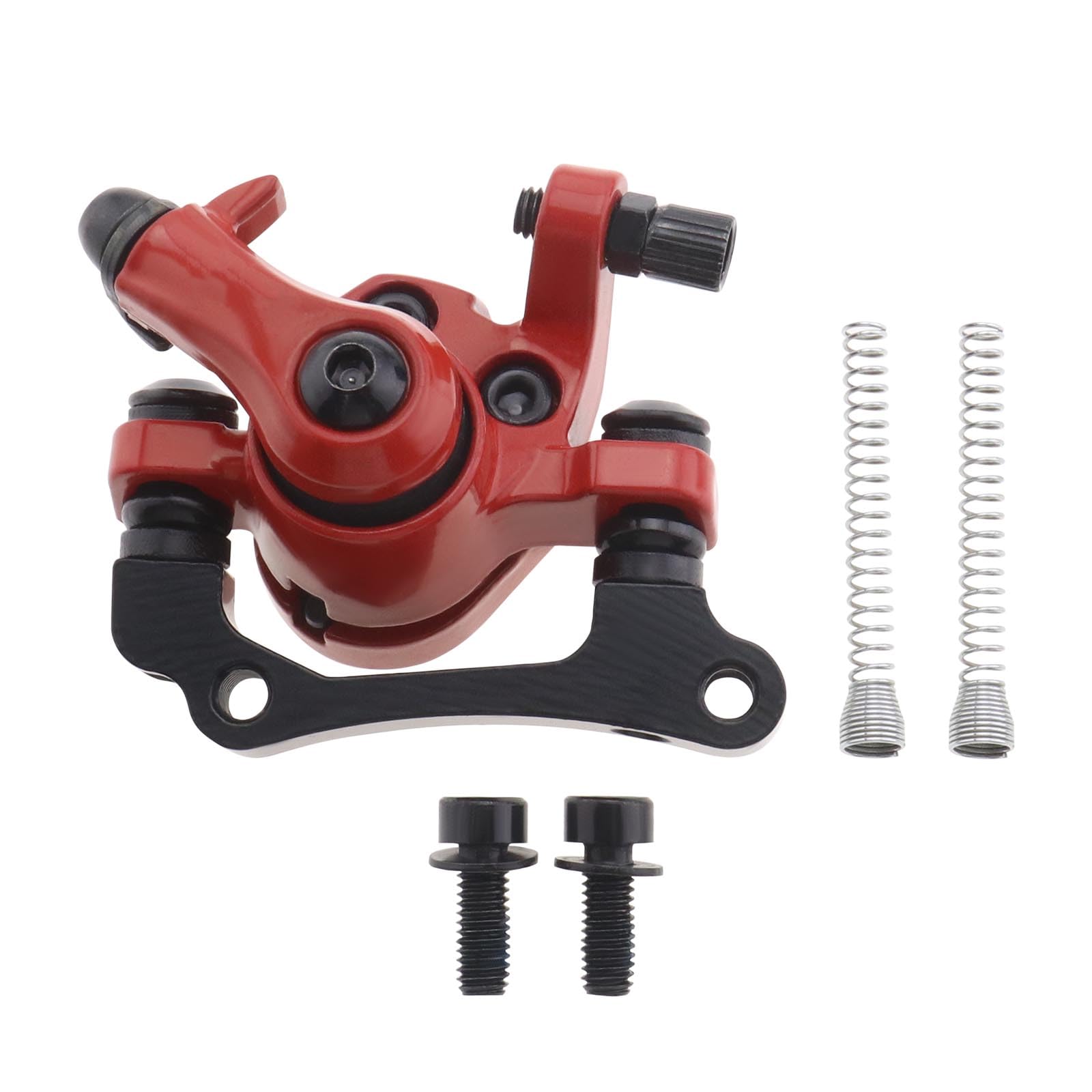 ECSiNG 1PC Electric Scooter Hydraulic Disc Brake Right Side Aluminum Alloy Brake Replacement Part Compatible with Kugoo M4/M4 Pro Electric Scooter Red