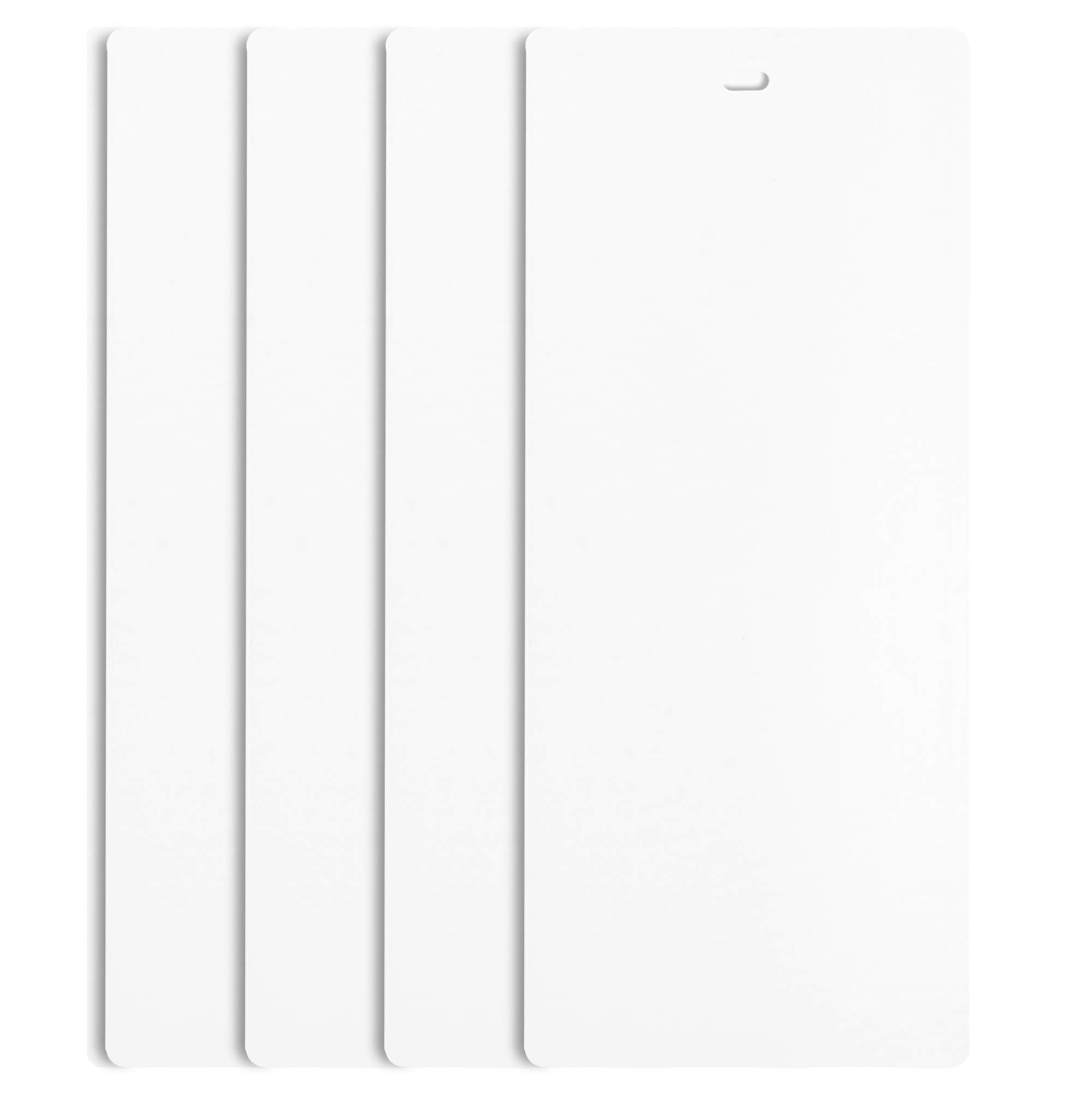 Photo 1 of DALIX 82.5" White Vertical Blinds Replacement Slats Sliding Door Window (4 Pack)