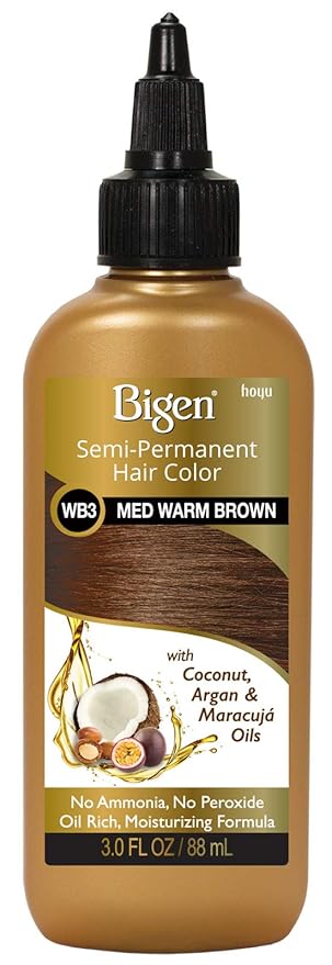 Amazon Com Wb3 Medium Warm Brown Bigen Semi Permanent Hair Color