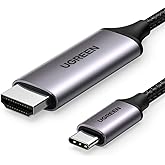UGREEN USB C to HDMI Cable 4K 60Hz 10FT Thunderbolt 4/3 to HDMI Type C to HDMI Braided Cord Converter Support 3D Compatible w