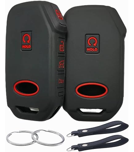 Funda Protectora De TPU Para Mando De Kia 2020-2022 (Soul, Forte, Telluride, K5, Seltos, Niro, Sportage, Sorento) – Negro, Incluye Cadena