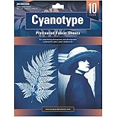 Jacquard Cyanotype Pretreat 8.5" x 11" Fabric Sheet (10 Pack), Blue