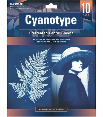 Papier Cyanotype Qianyu - Kit Impression Solaire 20 Feuilles + Plaque