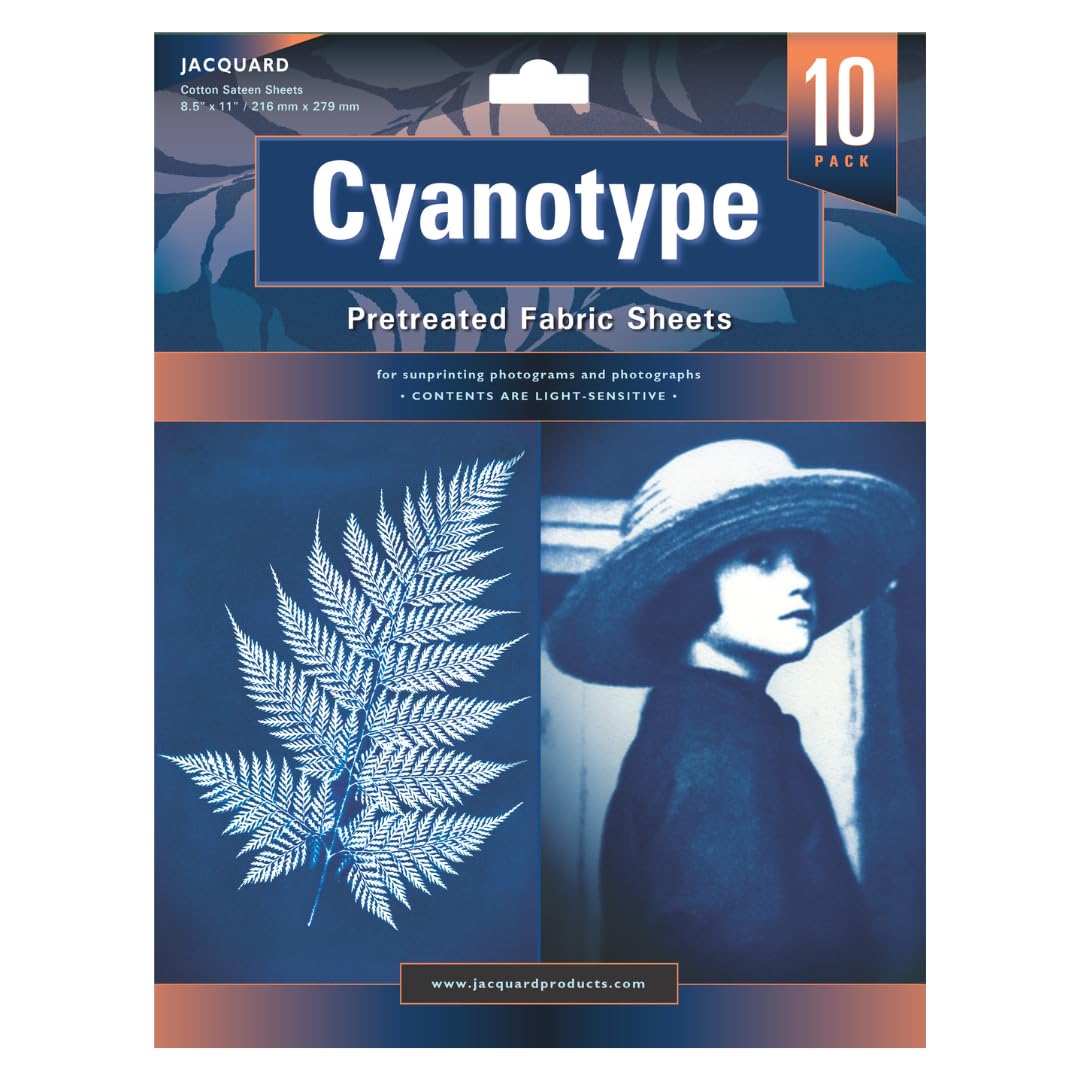 Jacquard Cyanotype Fabric Sheets, Pre-Sensitized