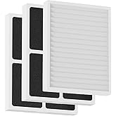 3 Pack 30920 Replacement Filters for Hunter HEPAtech 30920 fits 30050 30054 30055 30065 30070 30071 30075 30080 30177 30832 30882 30883 37055 37065 Air Purifier 3-in-1 HEPA & Carbon Filter