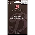 Beautify No Shine Hair Extension Tape Tabs - Double Sided Replacement Tape for Hair Extensions, 120 Tabs per Pack - Shine-Free Hold
