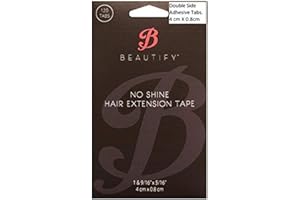 SXOWIHZ Beautify No Shine Hair Extension Tape Tabs - Double Sided Replacement Tape for Hair Extensions, 120 Tabs per Pack - Shine-Free Hold