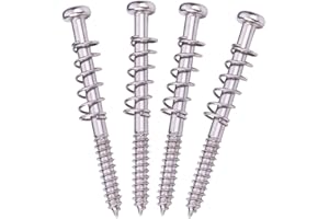 DIAO79NI 4Pcs M3X37mm Bass Guitar Pickup Mounting Screws Pickup Springs for Precision P Bass or J Bass or P90 Soap Bar Pickups (Chrome)