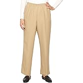 Alfred Dunner Women's Solid Medium Pant Size 16 Tan