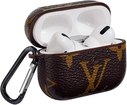 Amazon Airpods Proケース19用ケース 3dラグジュアリーレザー耐衝撃カバースキンキーチェーン ヒンジ付き耐久性のある保護カバー Apple Airpods Proケース第3世代1用 Koolti イヤホン ヘッドホンケース