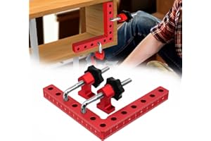 Aluminum 90-Degree Woodworking Clamps, Precision Right Angle Rulers, Positioning Squares for Cabinet, Frame Assembly