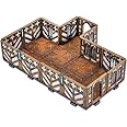 Archon Studio Dungeons & Lasers: Tudor Mansion Miniature Terrain Set – Unpainted Compatible with DND and Other Tabletop RPG Games