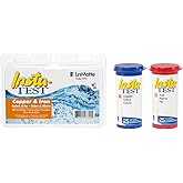 LaMotte 2994 Insta-Test Iron and Copper Multi-Factor Test Strip Kit, 0-5ppm Iron Range, 0-3ppm Copper Range, 25 Count Tubes