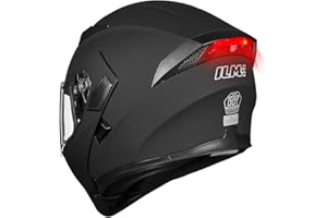 ILM Motorcycle Dual Visor Flip up Modular Full Face Helmet DOT 6 Colors Model 902
