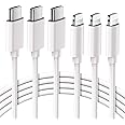 Quntis USB C to Lightning Cable 3 Pack 6FT MFi Certified iPhone Fast Charger Cord Type C to Lightning Cable Charging Wire for iPhone 14 13 12 11 Pro Max X XS XR 8 7 6 Plus iPad AirPods Pro, White