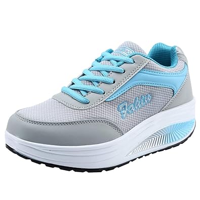 ?Damen Sneakers Sportschuhe Laufschuhe Plateauschuhe Turnschuhe Fashion Frauen Schnürstiefel Schuhe Atmungsaktives Leichte Sc