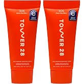 Tower 28 SOS Barrier Cream Daily Face Moisturizer for Sensitive Skin (0.68 Fl Oz (Pack of 2))