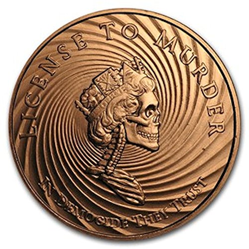 Democide 1 oz .999 Pure Copper Challenge Coin