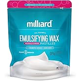 Milliard Non-GMO Emulsifying Wax NF Pastilles - 2 lbs Resealable Bag, Perfect for DIY, Creams, Lotions, and Soaps - 100% Natural Plant Derived