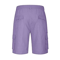 Generic Men Cargo Shorts,Twill Cargo Shorts for Men