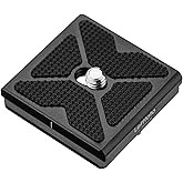 LEFTFOTO 40mm Universal Metal Camera Quick Release Arca Swiss Plate Fits Arca Type Clamp for DSLR Camera Tripod Ballhead