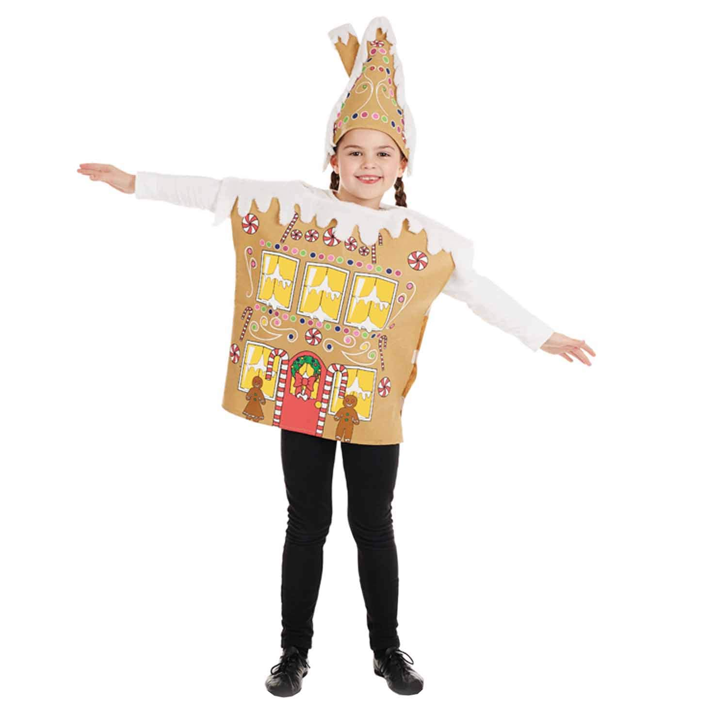 Fun Shack FNK4218L FNK4218 Costume, Girls, Gingerbread House, Large