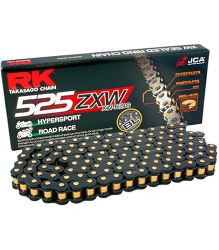 Amazon.com: RK Racing Chain GB525ZXW-116 Gold 116 Link XW-Ring
