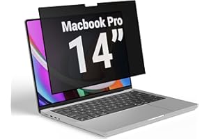SenseAGE Privacy Screen Macbook Pro 14 inch (M1 M2 Pro/M1 M2 Max, A2442/A2779) Frame Adhesive Screen Protector, Anti-Blue Light Screen Filter, Compatible for Macbook Pro 14 inch 2021-2023