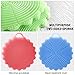 Silicone Sponge, Kaptron Pack of 3 Silicone Scrubber, Dish Scrubber, Food Grade Anti Bacterial Kitchen Dishwashing Sponge Non Stick Dish Brush Scrub with Bonus Scouring Pad Sponge - Multipupose Use