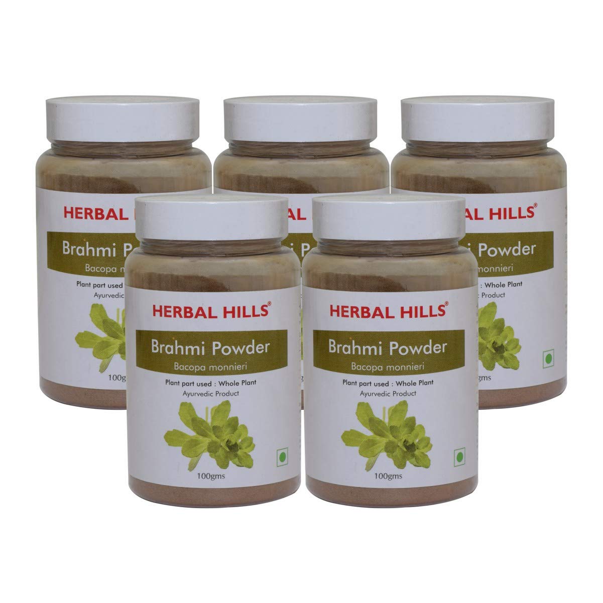 Buy Herbal Hills Brahmi Powder 100 gms Pack of 5 Brahmi For