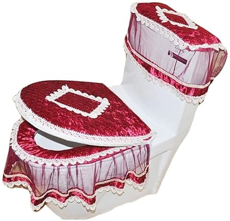 Black Temptation Edles Badezimmer WC Mat Schöne WC Mat-03(Set von DREI)