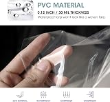 Mardili 1.8x3m Transparent PVC Tarpaulin Eyelets Waterproof UV Proof view 4