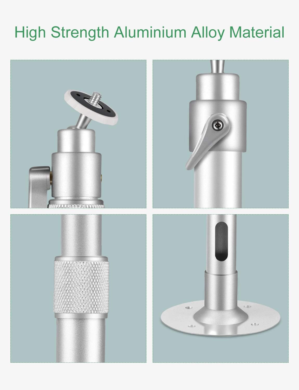 VANKYO Universal Extending Projector Ceiling Mount with Height Extendable Length 11.8" - 19.7" Adjustable 360°Angle Rotatable Drop Ceiling Projector Mount, Compatiable with VANKYO Leisure 3: MP3 Players & Accessories