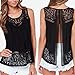 KOINECO Women's Sexy Hollow Out Backless Crop Tank Tops