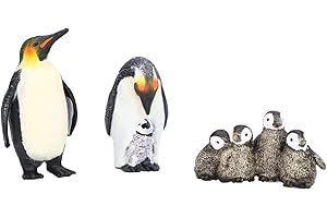 Penguin Model Figurines Toy Vivid Real Tiny Animal Figures for Kids Educational Play Home Decoration Material Safe Odorless 3