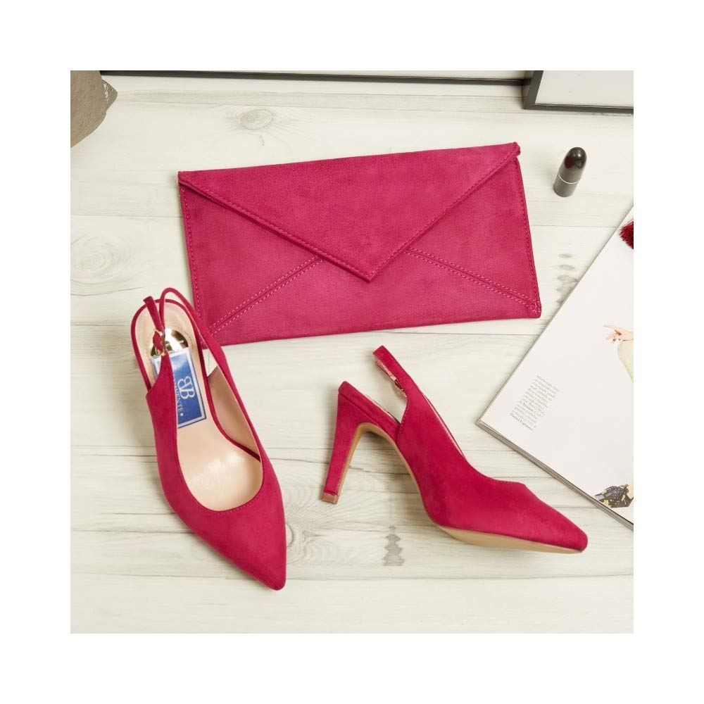 Zapatos para mujer Zapato de Fiesta Destalonado Fucsia Zapatos y  complementos pomar.com.co