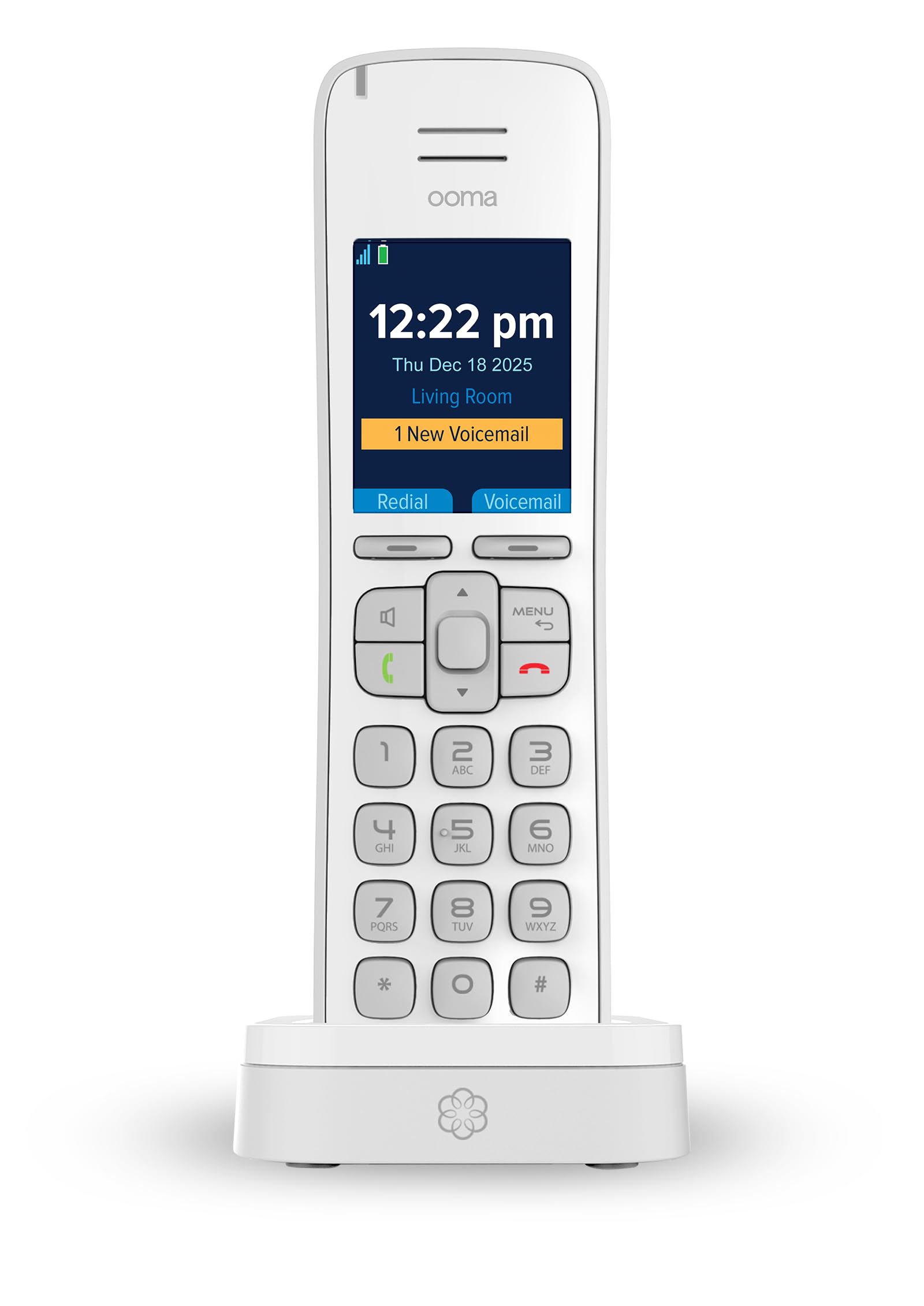 Ooma Telo Air 2 Wi-Fi Free Internet Home Phone Service and HD3 Cordless Handset. Affordable landline Replacement. Unlimited Nationwide Calling. Mobile app. Low International Rates. Blocks robocalls.