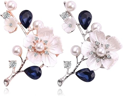 Amazon Co Jp 2点 ブローチ ブローチピン パールブローチ レディース スーツ ジャケット アクセサリー ジュエリー パール エレガント フォーマル 発表会 卒業式 入学式 結婚式 プレゼント ギフト 贈り物 誕生日 01 ホビー