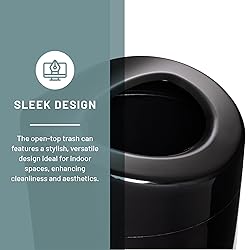 Safco Open-Top Modern Trash