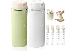 4-in-1 Travel Dispenser Bottles Set Leak-Proof Refillable Travel Toiletries Containers Women Essentials for Shampoo,Lotion,Co