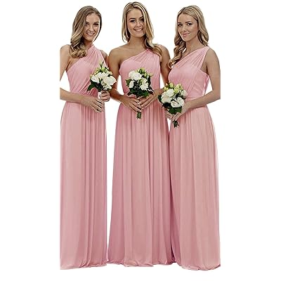 Long Chiffon One Shoulder Bridesmaid Dress for Women Nigeria Ubuy