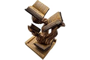 Thyggzjbs Magic Book Dice Tower,Tomes of Magics Tower Magics Dice Tower Big Book Ornaments Clear Ornament Bulbs,Personalized Magic Tower BookCollection (Burlywood)