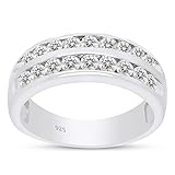 3/4 ct.t.w Round Cut Lab Created Moissanite Diamond