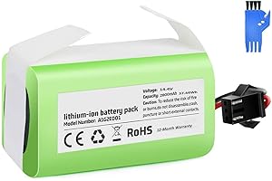 14.4V 2800mAh Li-ion Battery Compatible for Eufy RoboVac 11, 11S, 12, 15C, 15T, 30,30C, 35C, Ecovacs Deebot N79 N79S DN622, R