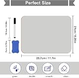 Hisredsun 8 Pack Small Dry Erase Whiteboard 21 x 30 cm Double Sided with 8 Pens view 2
