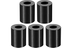 PATIKIL M12 Aluminum Spacers, 5 Pcs Metal Spacer Aluminum M12 x 1" OD x 1-1/2" L Aluminum Spacer Screw Standoff Round for 1/2" or M12 Screw Bolts