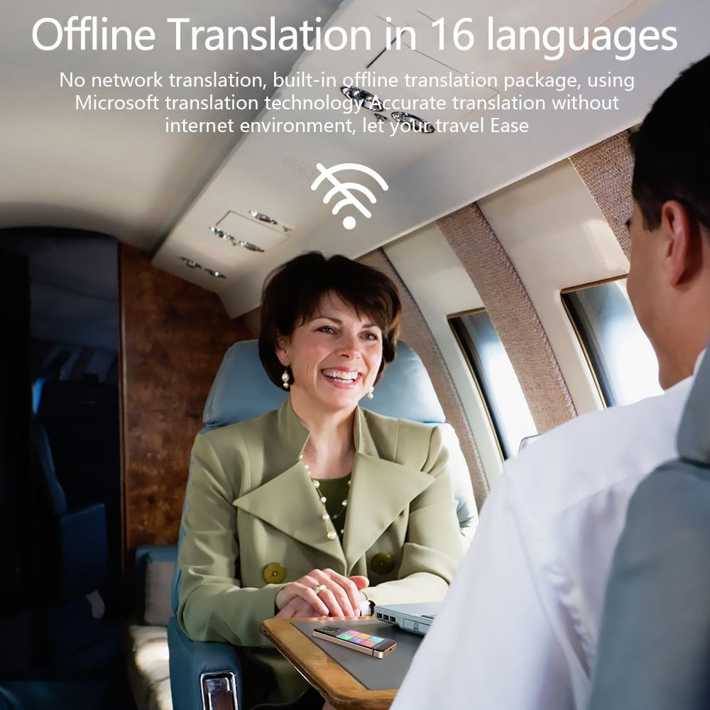 Language Translator Device, Portable Two-Way Real-Time Language Translator 106 Languages, Accurate Offline, Audio and Photo Instant Translation for Study, Travel, Business