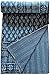 My Craft Palace Blue Indigo Queen Size Kantha Quilt Vintage Handmade Indigo Print Kantha Bedspread